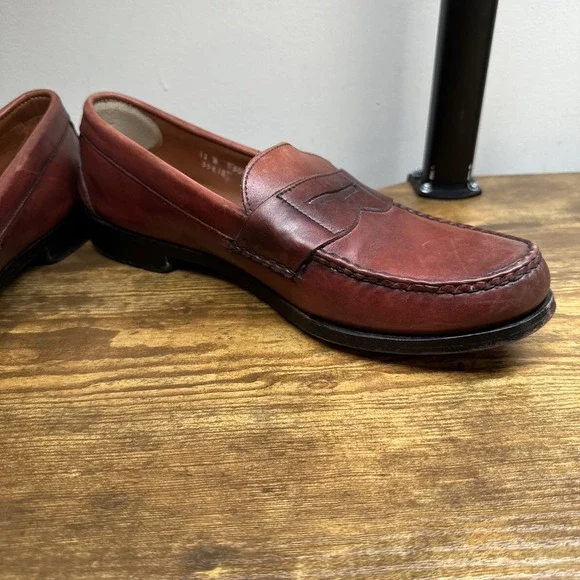 Allen Edmonds CavanaughMen's Leather Penny Loafers Size 11 Dress Shoes
